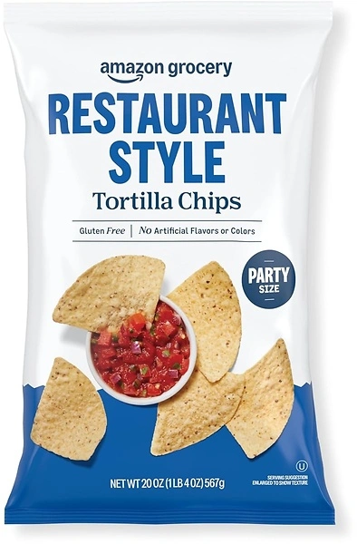 Amazon Fresh, Restaurant Style Tortilla Chips, 20 Ounce