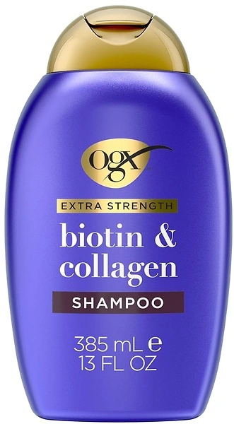 OGX Biotin Collagen Volumizing Shampoo, Fine Hair, Sulfate-Free, 13 Fl Oz