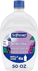 Softsoap Antibacterial Hand Soap Refill, White Tea & Berry, 50 Oz