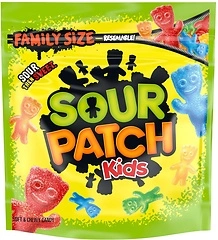 Chewy & Soft Sour Patch Kids, Assorted Fruits, Family Size, 1.8 lb