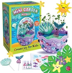 Creativity for Kids Mini Garden: Mermaid Terrarium Kit, Gifts for Girls