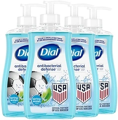 Dial Antibacterial Liquid Hand Soap, Spring Water, 11 fl oz (Pack of 4)