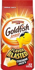 Goldfish Flavor Blasted Cheddar Jack'd Crackers, Snack Crackers, 6.6 oz bag