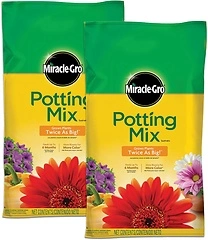 Miracle-Gro 2-Pack Potting Mix, 8 qt, colorless