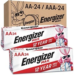Energizer Max AA & AAA Batteries Combo Pack, 48 Count