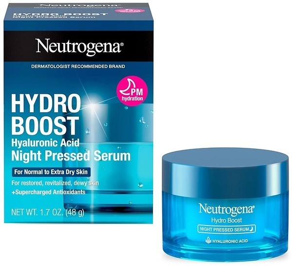 Neutrogena Hydro Boost Night Pressed Serum, Hyaluronic Acid, 1.7 oz