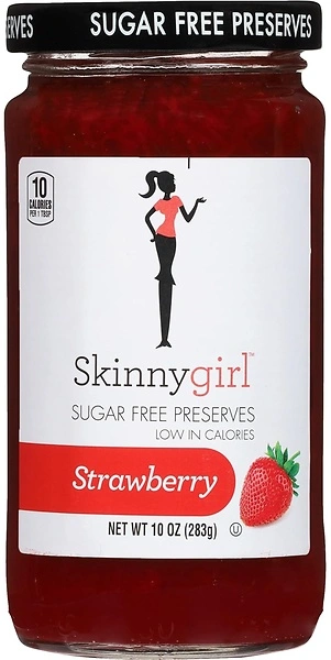 Skinnygirl Sugar Free Kosher Preserves, Strawberry, 10 Ounce