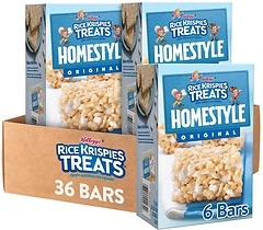 Rice Krispies Treats Marshmallow Snack Bars, 36 Bars (6 Boxes)