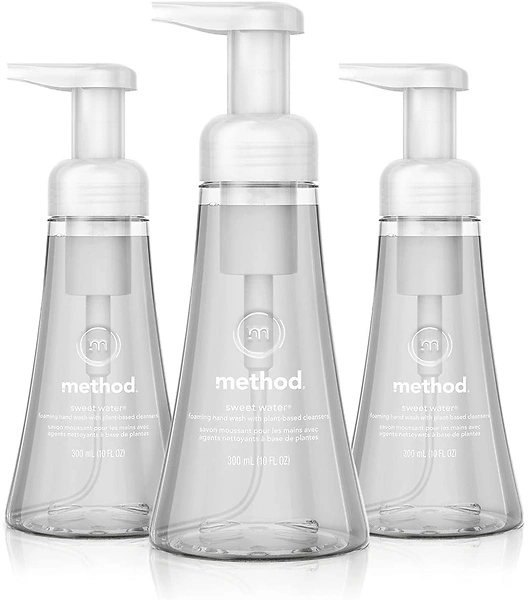 Method Foaming Hand Soap, Sweet Water, Biodegradable, 10 fl oz (Pack of 3)