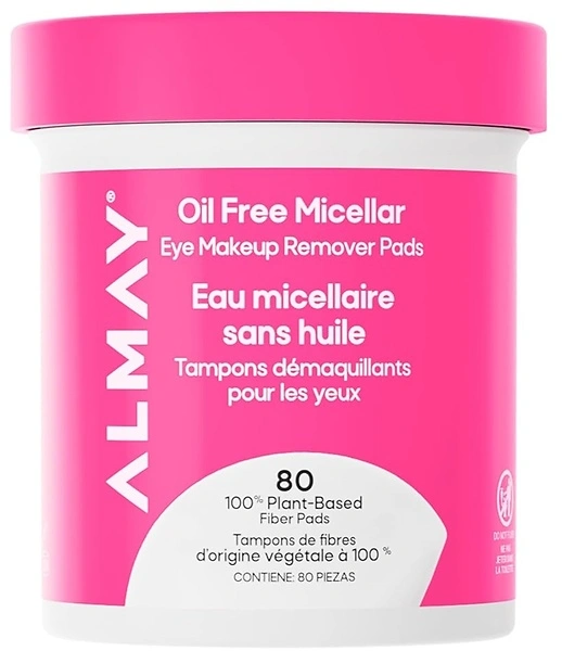 Almay Biodegradable Makeup Remover Pads, Micellar Gentle, 80 count