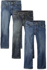 The Children's Place Boys Multipack Basic Bootcut Jeans, 3 - Pack, 10