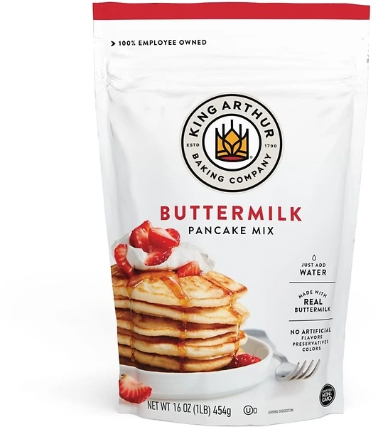 King Arthur Buttermilk Pancake Mix Just Add Water, Non-GMO, 16 Oz