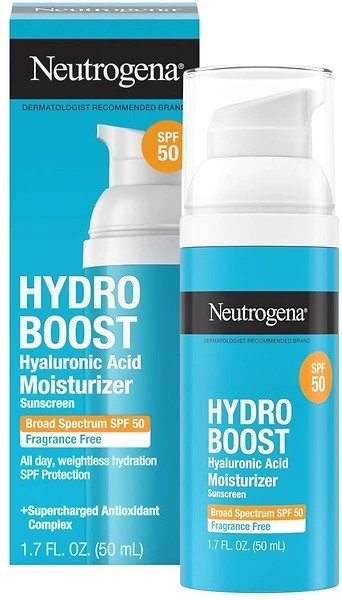 Neutrogena Hydro Boost SPF 50 Facial Moisturizer, Hyaluronic Acid, 1.7 fl. oz.