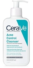 CeraVe Acne Face Wash, Salicylic Acid Cleanser, Niacinamide, Ceramides, 8 oz