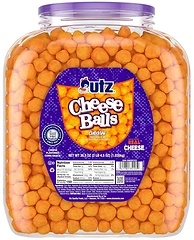 Utz Cheese Balls Barrel, Baked with Real Cheddar Cheese, 36.5 Oz