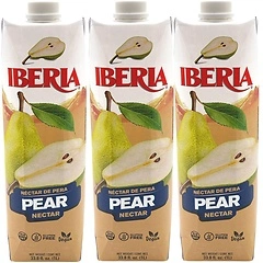 Iberia Pear Nectar, 33.8 Fl Oz (Pack of 3)
