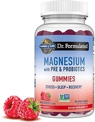 Garden of Life Magnesium Citrate Gummies with Prebiotics & Probiotics, 60 Count