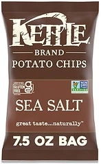 Kettle Brand Sea Salt Kettle Potato Chips, 7.5 Oz