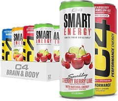 C4 Energy & Smart Energy Drinks Variety Pack, Sugar Free, 12 Pack