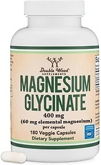 Magnesium Glycinate 400mg, 180 Capsules, Sleep, Muscle & Heart Support, Vegan