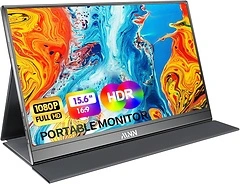 MNN Portable Monitor 15.6 inch FHD 1080P USB C HDMI Ultra-Slim IPS Display