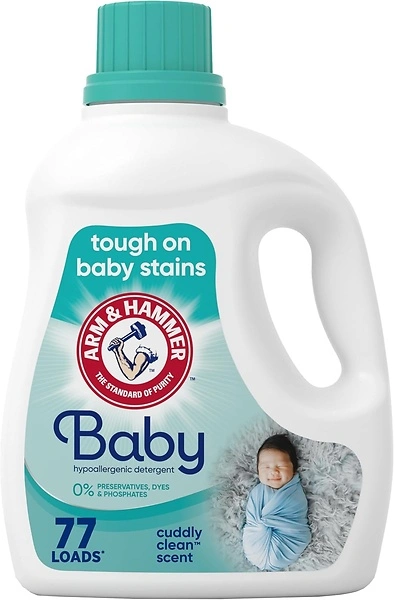 Arm & Hammer Baby, 77 Loads Liquid Laundry Detergent, 100.5 Fl oz