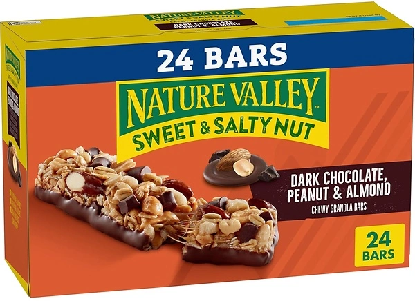 Nature Valley Chewy Granola Bars, Dark Chocolate Peanut Almond, 24 ct