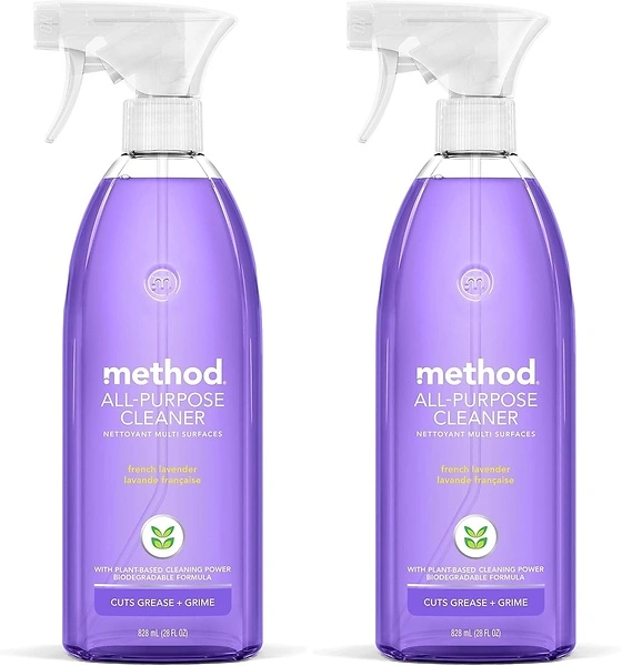 Method All-Purpose Cleaner Spray, French Lavender, 28 Fl Oz, 2 Pack