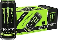 Monster Energy Zero Sugar, Green, Original, Low Calorie, 16 Fl Oz, 15 Pack