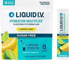 Liquid I.V. Sugar-Free Hydration Multiplier - Lemon Lime, 14 Sticks