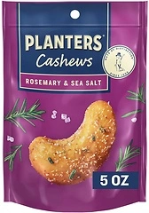 PLANTERS Cashews Rosemary & Sea Salt, Party Snacks, 5 Oz Bag