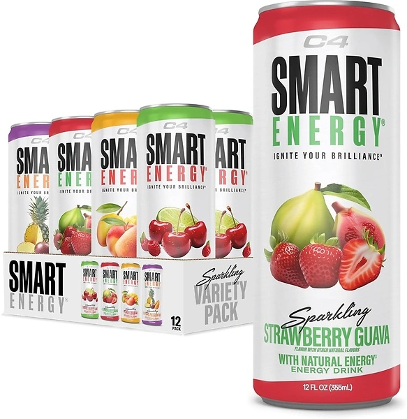 Cellucor C4 Smart Energy Drinks Variety Pack, Sugar Free, 12 Pack