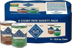 Blue Buffalo Homestyle Recipe Adult Wet Dog Food, Turkey and Lamb, 6 Cans