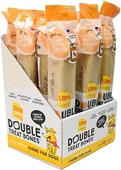Ultra Chewy Peanut Butter Double Treat Bones, Dog Treats, 12 Count