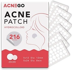 216 Hydrocolloid Acne Patches, Spot Treatment Stickers, Cystic Acne Stickers