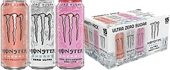 Monster Energy Ultra Variety Pack, Zero Ultra, Peachy Keen, 15 Pack