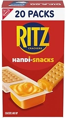 Handi-Snacks RITZ Crackers 'N Cheesy Dip Snack Packs, School Snacks, 20 Snack Packs
