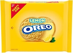 OREO Lemon Creme Sandwich Cookies, Party Size, 24.95 oz