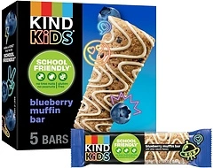 KIND Kids Blueberry Muffin Bar, Tree Nut and Peanut Free, 5g Protein, 5 Count