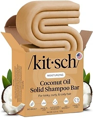 Kitsch Coconut Oil Shampoo Bar - Hydrate & Soften Dry Damaged Hair - 3.2 oz