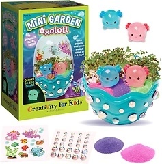 Creativity for Kids Mini Garden: Axolotl Terrarium STEM Science Kit for Kids