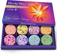 Shower Steamers Aromatherapy - 8 Pack Shower Bombs with Natural Essential Oils