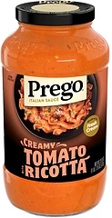 Prego Creamy Tomato Pasta Sauce With Ricotta Cheese, 23.75 oz Jar