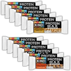KIND Protein MAX Variety Pack, High Protein Bars, 1g Sugar, 20g Protein, 12 Count