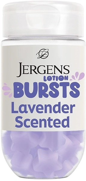 Jergens Lavender Lotion Bursts, Squishy Star-Shaped Moisturizer Bursts, 38 Ct
