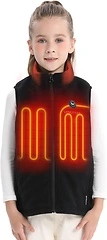 Venustas Kids Heated Fleece Vest with Battery Pack, Warmer Youth Electric Vest