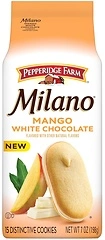 Pepperidge Farm Milano White Chocolate Mango Flavored Cookies, 7 Oz Bag