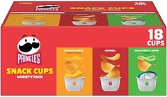 Pringles Potato Crisps Chips, Snack Cups, Variety Pack, 12.9oz, 18 Cups
