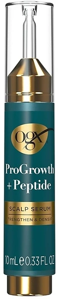 OGX ProGrowth + Peptide Scalp Serum, Strengthens & Densifies, 0.33 fl. oz.