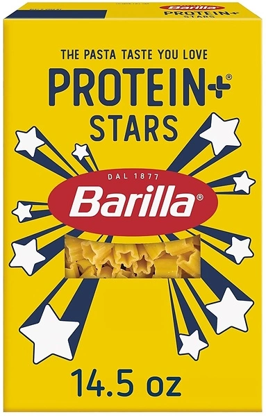Barilla Protein+ Stars Pasta, 14.5 Ounce - Plant-Based, Non-GMO